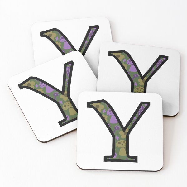 Item preview, Smiley Mushrooms and Groovy Flowers “Y” designed and sold by Heids953.