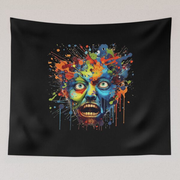 Item preview, Hellowen Face Scary Horror Witch designed and sold by wowstuffcreator.
