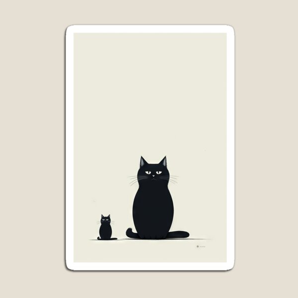 Item preview, Minimalist Cats: Aesthetic of Dark Humor designed and sold by Piotrek0001.