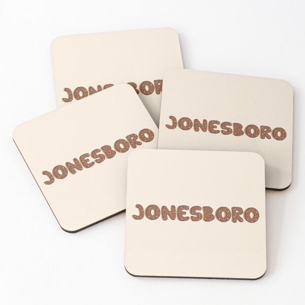 Item preview, Jonesboro citie of Arkansas word Shaped Like Chocolate Donuts  designed and sold by DonutsWords.