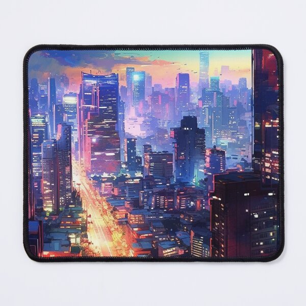 Item preview, Tokyo city in neon and colorful melancholy designed and sold by ink-and-Design.