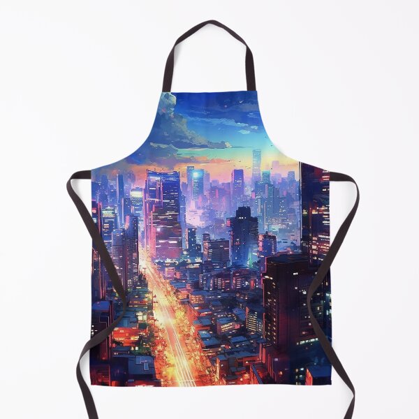 Item preview, Tokyo city in neon and colorful melancholy designed and sold by ink-and-Design.