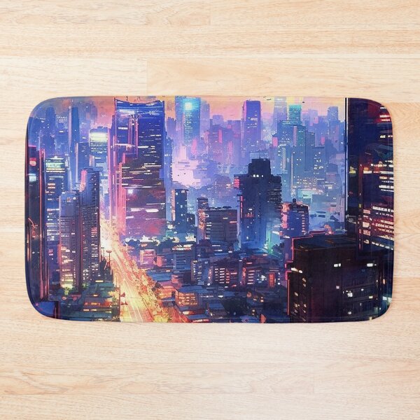 Item preview, Tokyo city in neon and colorful melancholy designed and sold by ink-and-Design.