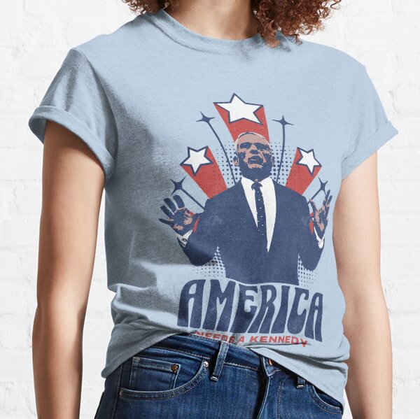 Item preview, America Needs a Kennedy Retro Stars RFK Jr Political designed and sold by The Masked Designer.