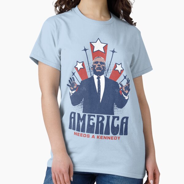Item preview, America Needs a Kennedy Retro Stars RFK Jr Political designed and sold by The Masked Designer.