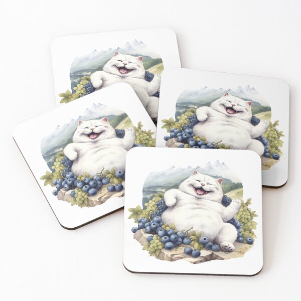 Item preview, Berrylicious Retro Whiskers: Kitschy Cats and Sweet Berries Sticker designed and sold by KittyStampedeCo.