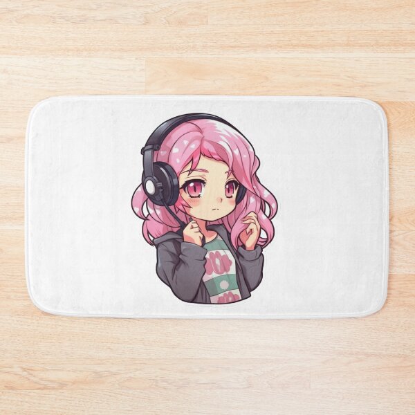 Item preview, Cute Pink Hair Anime Girl designed and sold by NickFound.