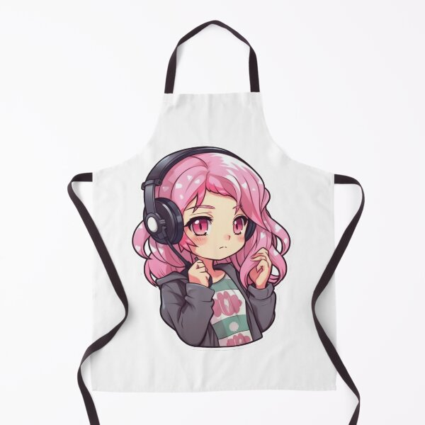 Item preview, Cute Pink Hair Anime Girl designed and sold by NickFound.