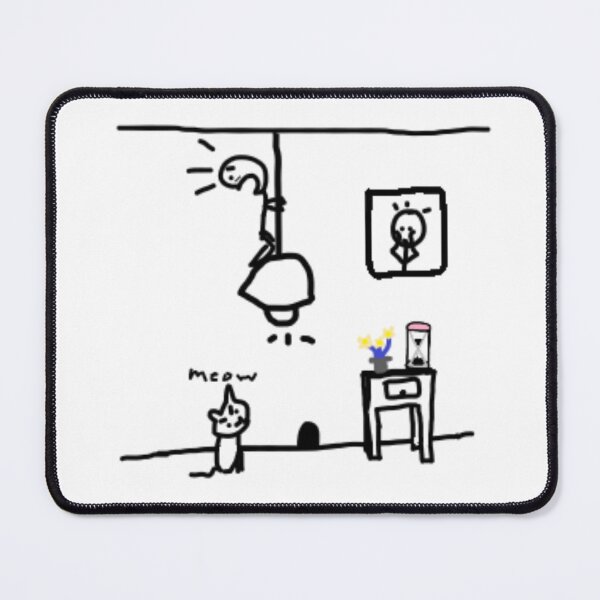 Item preview, stickman scared of a cat designed and sold by Billy Peet.