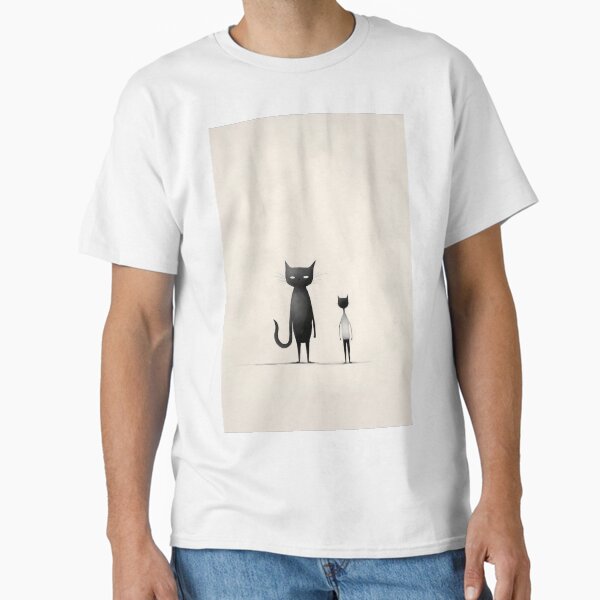 Item preview, Minimalist Cats: Aesthetic of Dark Humor designed and sold by Piotrek0001.