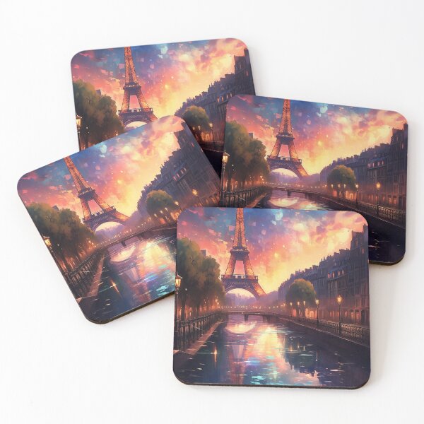 Item preview, Paris city in neon and colorful melancholy designed and sold by ink-and-Design.