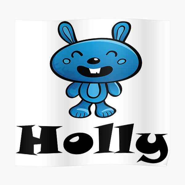 Holly Bunny Poster