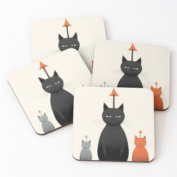 Item preview, Minimalist Cats: Aesthetic of Dark Humor designed and sold by Piotrek0001.