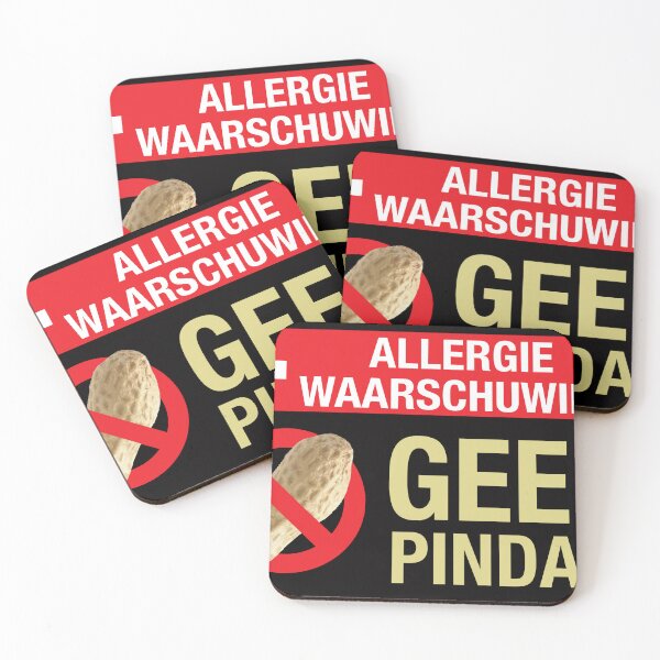 Item preview, Dutch: “Allergie waarschuwing GEEN PINDA’S” designed and sold by WhiteShirtGuy.