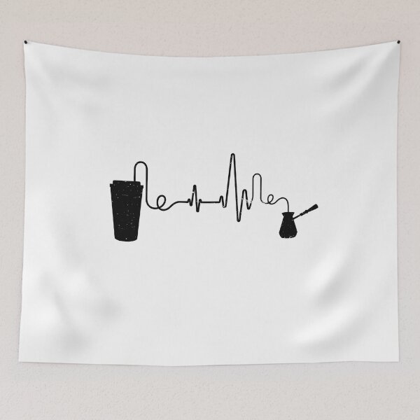 Item preview,  Coffee Heartbeat Coffee Cup Caffeine Lovers designed and sold by SOUFIANE1991.