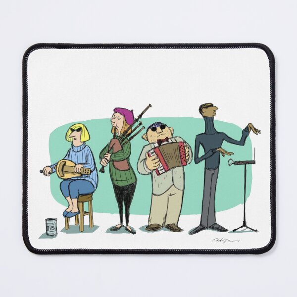 Item preview, Cartoon - A Unique Band designed and sold by AnsonsArtZoo.
