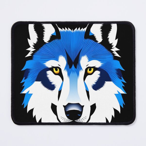 Item preview, blue wolf designed and sold by SpawnofSutur.
