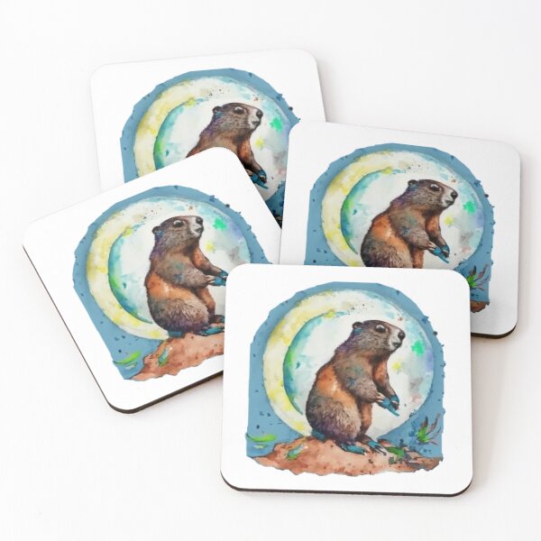 Item preview, Groundhog under the moonlight designed and sold by GroundhogMs.