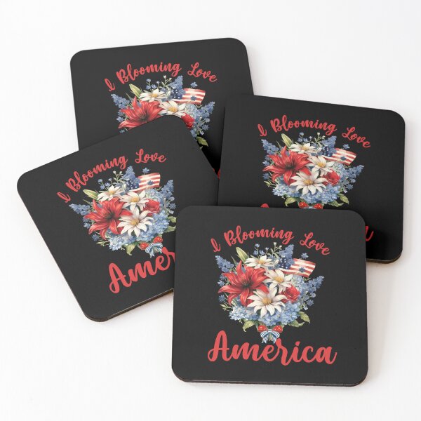 Item preview, I Blooming Love America USA Flower Floral Bouquet 4th July designed and sold by nicksuefonze.