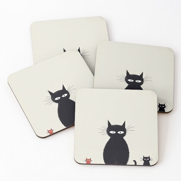 Item preview, Minimalist Cats: Aesthetic of Dark Humor designed and sold by Piotrek0001.