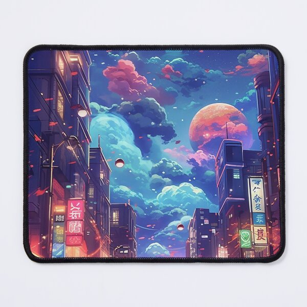 Item preview, Tokyo city in neon and colorful melancholy designed and sold by ink-and-Design.