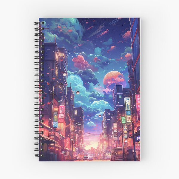 Item preview, Tokyo city in neon and colorful melancholy designed and sold by ink-and-Design.