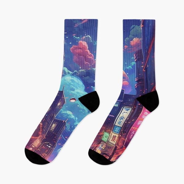 Item preview, Tokyo city in neon and colorful melancholy designed and sold by ink-and-Design.