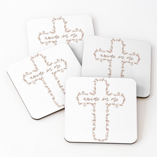 Item preview, abide in Me floral cross designed and sold by Kborek112.