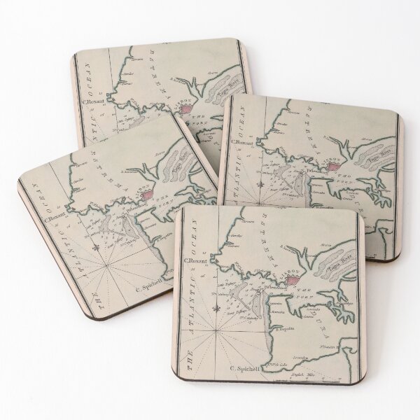 Item preview, Vintage Port of Lisbon Portugal Map (1799) designed and sold by BravuraMedia.