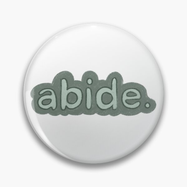 Item preview, abide green drawn lettering designed and sold by Kborek112.