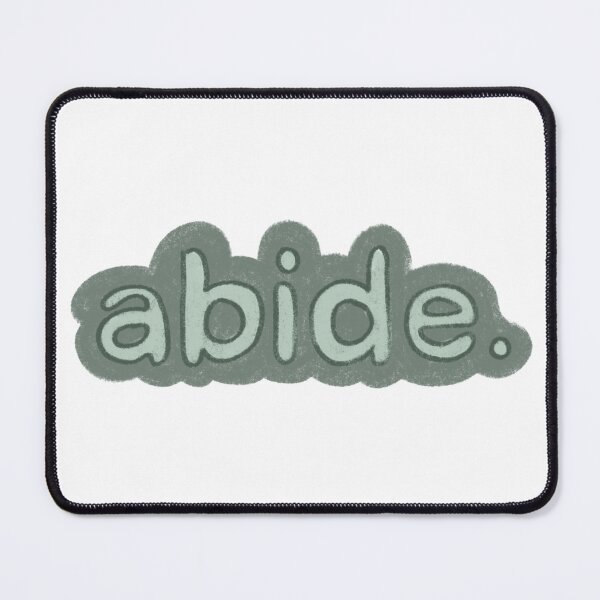 Item preview, abide green drawn lettering designed and sold by Kborek112.