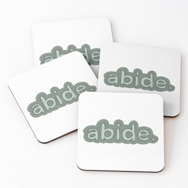 Item preview, abide green drawn lettering designed and sold by Kborek112.