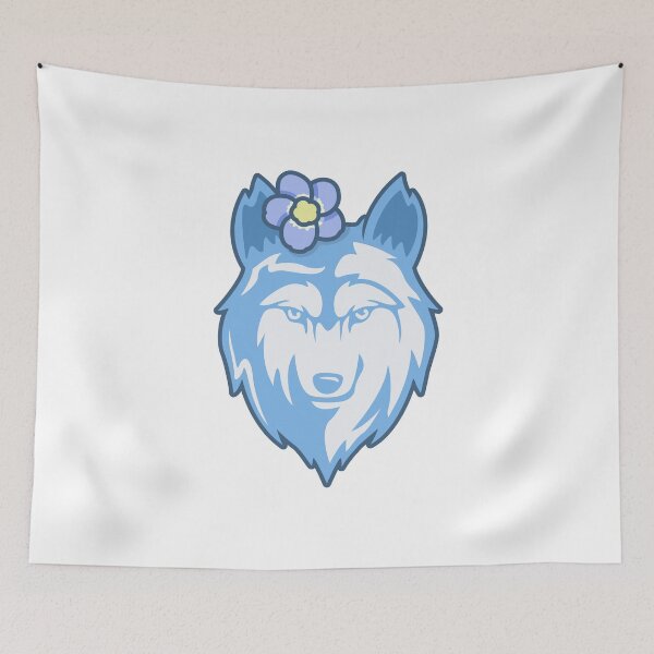 Item preview, Wolf with flowers Girls designed and sold by inksycutsy.