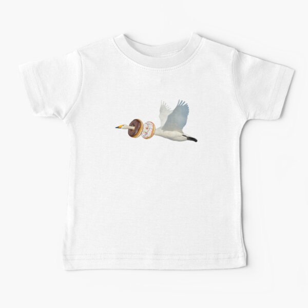 Cute Swan Donuts Hunter by Alice Monber Baby T-Shirt
