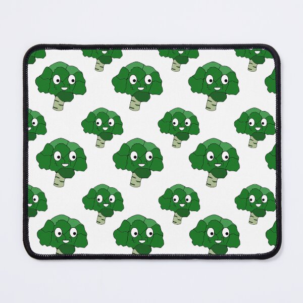 Item preview, Mysteriously smiling green broccoli doodle designed and sold by mariakostory.
