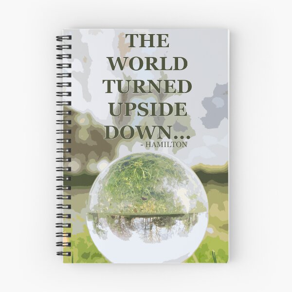 Item preview, The World Turned Upside Down Hamilton Quote with Glass Ball designed and sold by doria-photos.