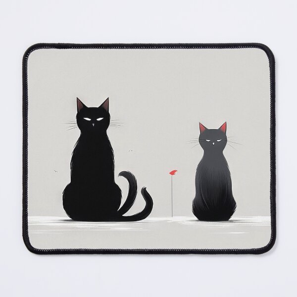 Item preview, Minimalist Cats: Aesthetic of Dark Humor designed and sold by Piotrek0001.