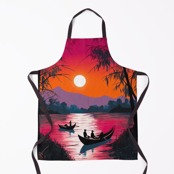 Item preview, Mystic Twilight: Captivating Mekong River Silhouettes designed and sold by OdysseyArtworks.