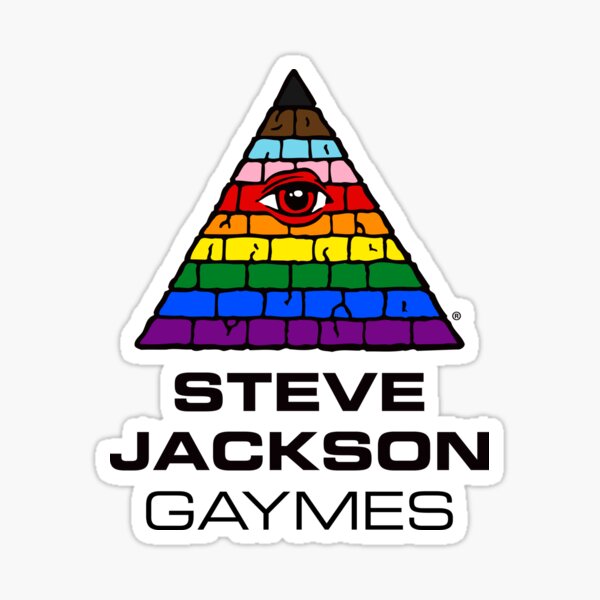 Item preview, Steve Jackson Gaymes Rainbow EIP Pride Shirt designed and sold by SJ-Games.