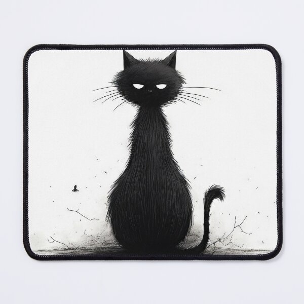 Item preview, Minimalist Cats: Aesthetic of Dark Humor designed and sold by Piotrek0001.