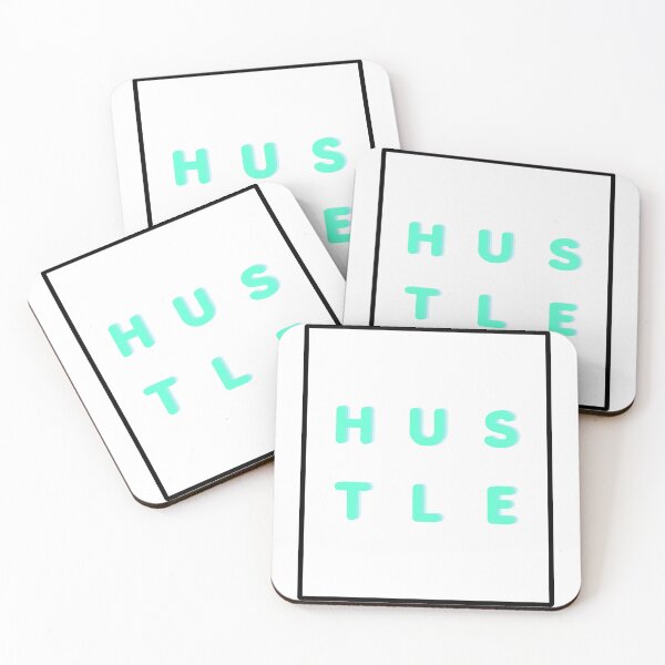 Item preview, HUSTLE - Square designed and sold by cocoCabot.