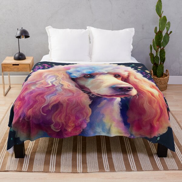 Item preview, Poodle With Flowers Art Inspired By Dog Breeds designed and sold by CDC40.
