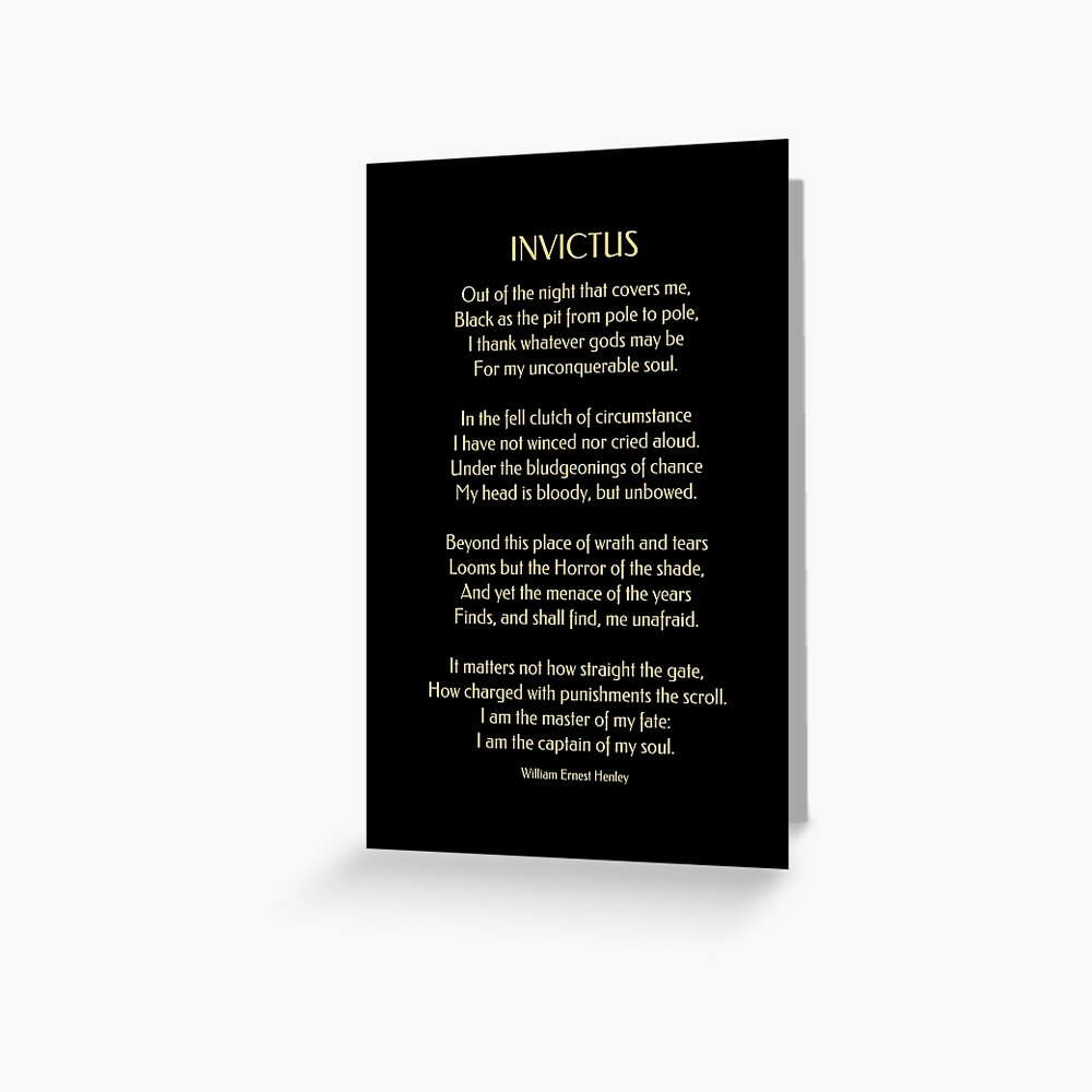 Invictus Poem By William Ernest Henley invictus-poem-by-william-ernest-henley-greeting-card-for-sale-by-hhphotographyfl-redbubble