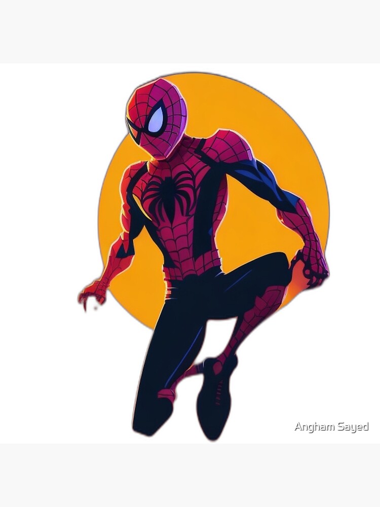 A Silhouette Design Of Spider Punk Greeting Card for Sale by Yumi