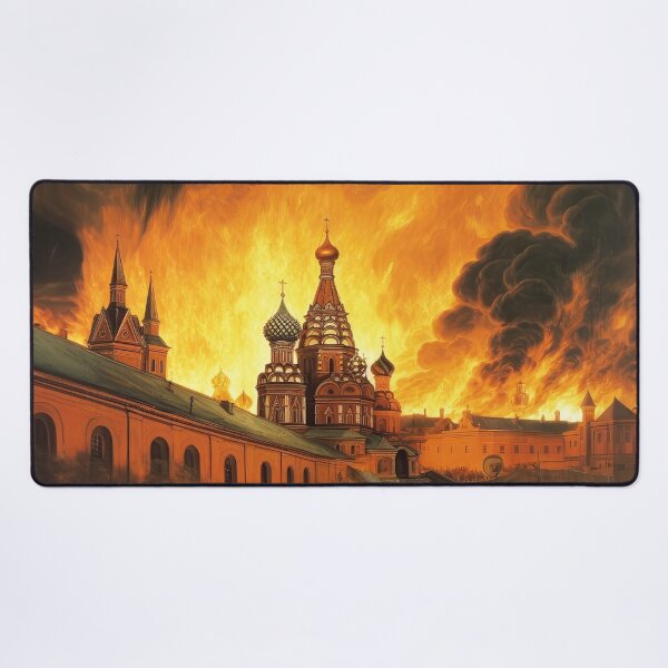 Aperçu de l'œuvre Le Kremlin brûle 3 créée et vendue par Kim Kanger.