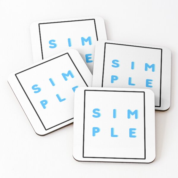 Item preview, SIMPLE - Square designed and sold by cocoCabot.