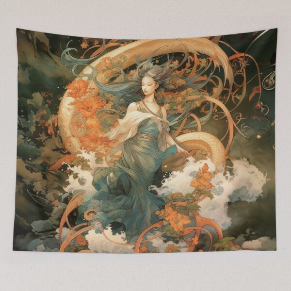 Item preview, Spring Dragon and Goddess designed and sold by Kim Kanger.