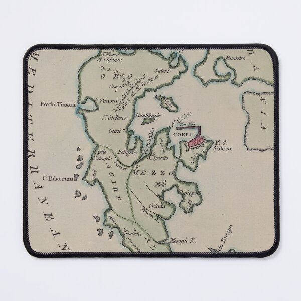Item preview, Vintage Map of Corfu Greece (1799) designed and sold by BravuraMedia.