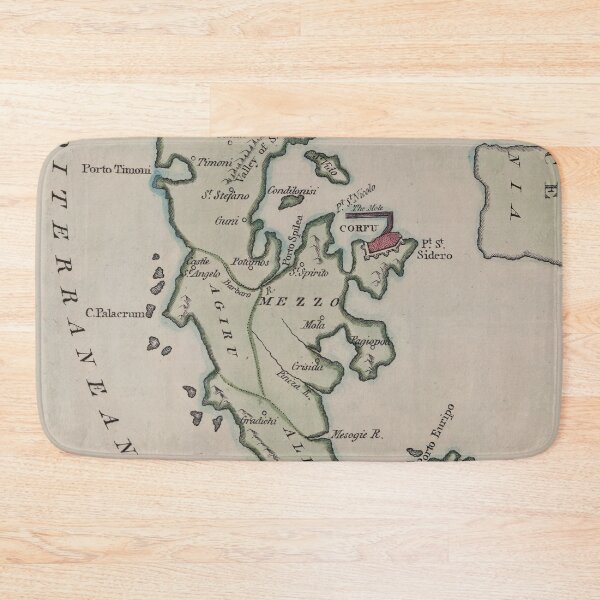Item preview, Vintage Map of Corfu Greece (1799) designed and sold by BravuraMedia.