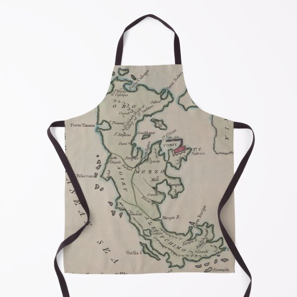 Item preview, Vintage Map of Corfu Greece (1799) designed and sold by BravuraMedia.